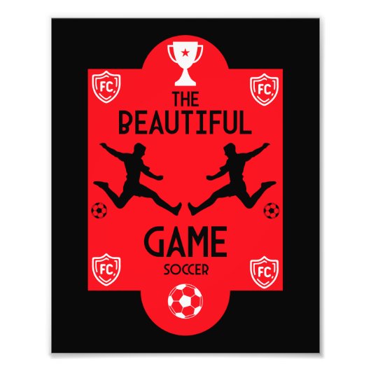 Fußballzubehör Fotodruck (Vorne)