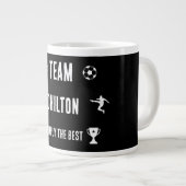 Fußballzubehör Jumbo-Tasse (Vorderseite Rechts)