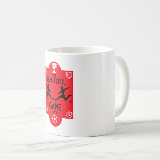Fußballzubehör Kaffeetasse (VorderseiteRechts)