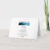 Fußbäume 2025 - Weihnachts-/Weihnachtskarte Dankeskarte (Rückseite)