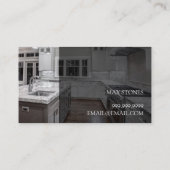 Fußboden, Countertops Tile Stone Granit Marmor Visitenkarte (Rückseite)