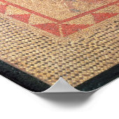 Fußboden mit Gladiator aus Flace Poster (Ecke)