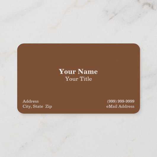 Fußboden Visitenkarte (Rückseite)