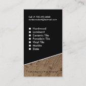 Fußboden - Visitenkarten Visitenkarte (Rückseite)