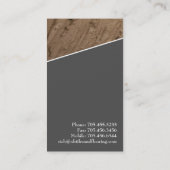 Fußboden - Visitenkarten Visitenkarte (Rückseite)