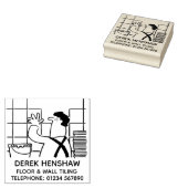 Fußbodenanhänger oder Wandanhänger Gummistempel (Stempel)