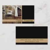 Fußbodenbelag, Fußbodenbaukarte Visitenkarte (Vorne/Hinten)