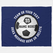 Fußbodenbelag in 3 Größen - Ihre FARBE, TEXT Fleecedecke (Vorderseite (Horizontal))