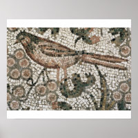 Fußbodenbelag mit einem Vogel, 4. Jh.