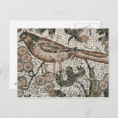 Fußbodenbelag mit einem Vogel, 4. Jh. Postkarte (Vorne/Hinten)