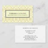 Fußbodenbelag-Visitenkarte Visitenkarte (Vorne/Hinten)