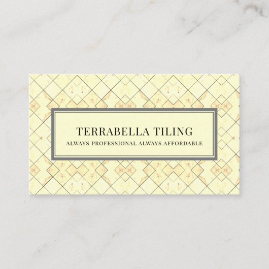 Fußbodenbelag-Visitenkarte Visitenkarte (Vorderseite)