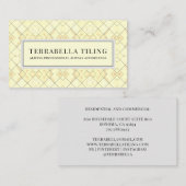 Fußbodenbelag-Visitenkarte Visitenkarte (Vorne/Hinten)