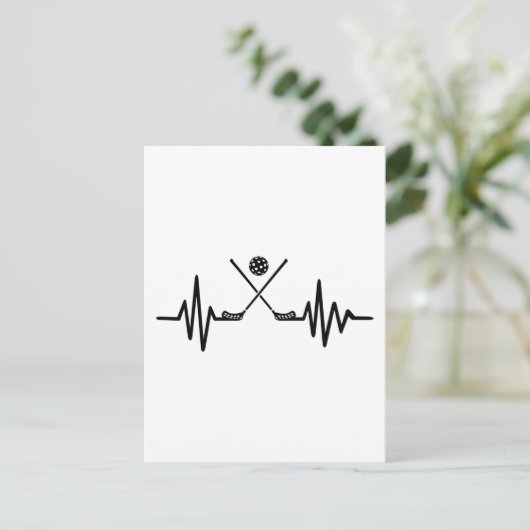 Fußbodenfrequenz Postkarte (Stehend Vorderseite)