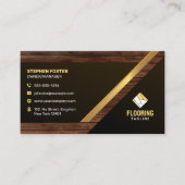 Fußbodeninstallation aus Holz Visitenkarte (Vorderseite)