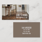 Fußbodeninstallation Holzbau Visitenkarte (Vorne/Hinten)