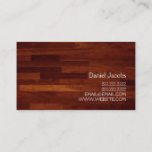 Fußbodeninstallation - Marmorbau Visitenkarte (Rückseite)