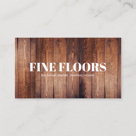 Fußbodeninstallationsfirma Visitenkarte (Vorderseite)