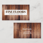 Fußbodeninstallationsfirma Visitenkarte (Vorne/Hinten)