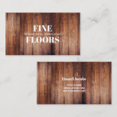 Fußbodeninstallationsfirma Visitenkarte (Vorne/Hinten)