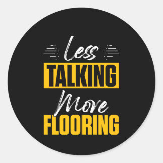 Fußbodeninstallationsinstallationsinstallatoren Runder Aufkleber