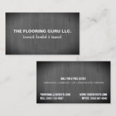 Fußbodeninstallationsprogramm Visitenkarte (Vorne/Hinten)