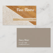 Fußbodenmontage Baugewerbe Visitenkarte (Vorne/Hinten)