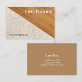 Fußbodenmontage Baugewerbe Visitenkarte (Vorne/Hinten)