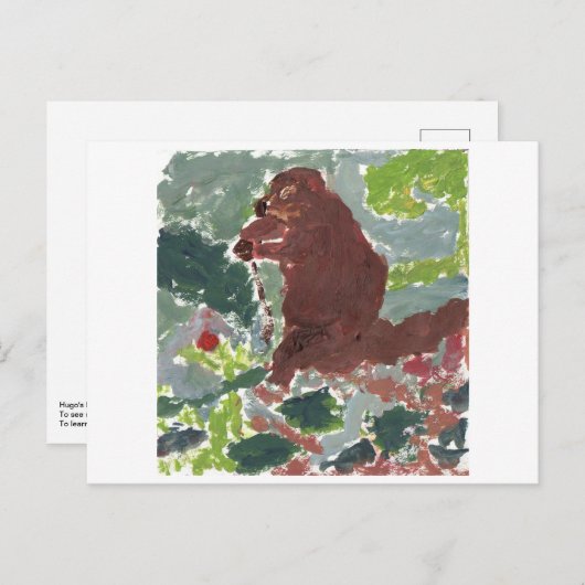 Fußbodenpflaster Postkarte (Vorne/Hinten)