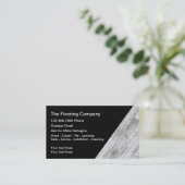 Fußbodenreinigungs- und Einbaustandkarten Visitenkarte (Stehend Vorderseite)