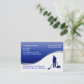 FußbodenreinigungsVisitenkarten Visitenkarte (Stehend Vorderseite)