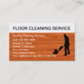 FußbodenreinigungsVisitenkarten Visitenkarte (Vorderseite)
