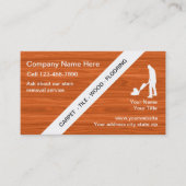 FußbodenreinigungsVisitenkarten Visitenkarte (Vorderseite)