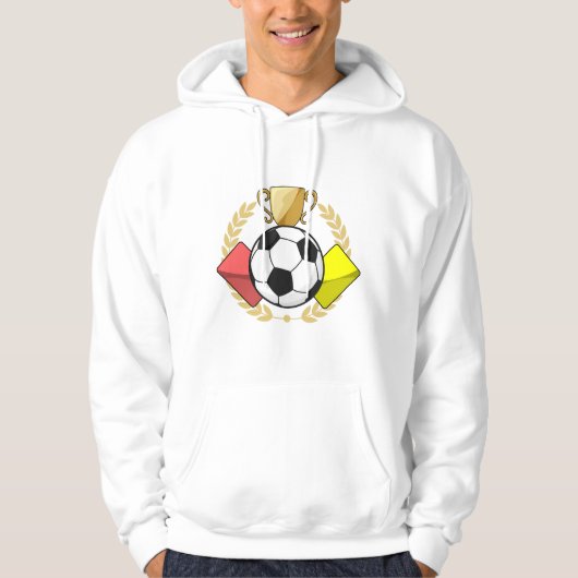 Fußbodenrote und gelbe Karte Trophäe Hoodie (Vorderseite)