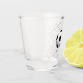 Fußbodenschussglas Schnapsglas (Links)