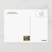 Fußbrücke im Herbst Postkarte (Rückseite)