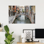 Fußbrücke in Venedig Poster (Heimbüro)