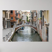 Fußbrücke in Venedig Poster (Vorne)