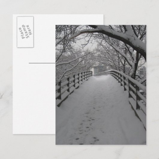Fußbrücke Postkarte (Vorne/Hinten)