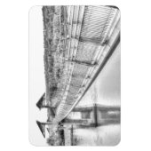 Fußbrücke über den Fluss North Saskatchewan Magnet (Vertikal)
