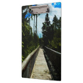 Fußbrücke über den Kanadischen Canyon Klemmbrett (Links)