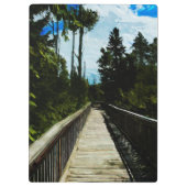 Fußbrücke über den Kanadischen Canyon Klemmbrett (Rückseite)