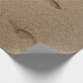 Fußdruck direkt am Meer Geschenkpapier (Ecke)