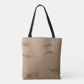 Fußdruck direkt am Meer Tasche (Rückseite)