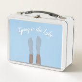 Füße (dunkle Haut) in der Lake Lunch Box (Vorderseite)