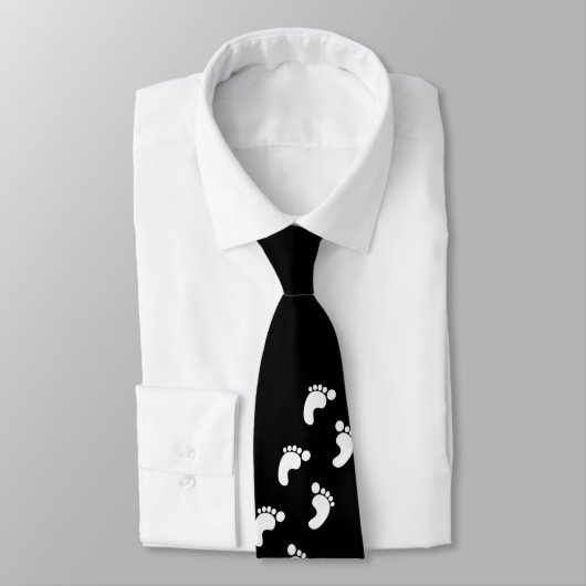 Füsse Fussspuren feet footprints Krawatte (Gebunden)