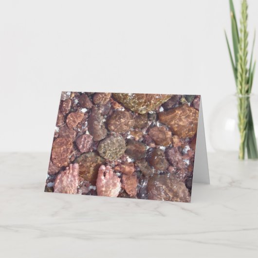 Füße im Ozean Karte (Vorderseite)