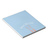 Füße in Lake 5.5" x 6" Notepad - 40 Seiten Notizblock (angewinkelt)