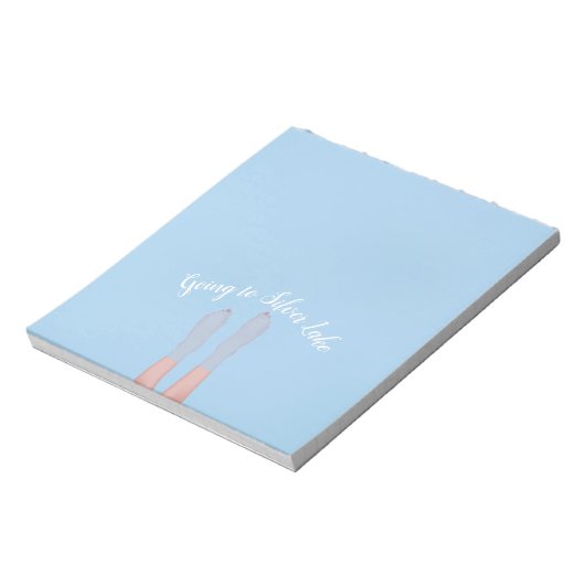 Füße in Lake 5.5" x 6" Notepad - 40 Seiten Notizblock (Rotiert)