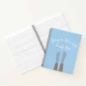 Füße, in Lake 8.5" x 11" Spiral Notebook Notizblock (Innenseite)